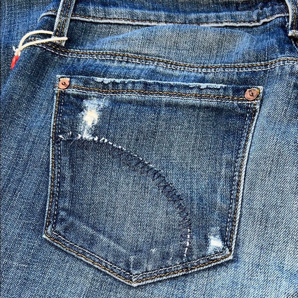 NWT Joe’s Jeans The Honey Curvy Booty Fit Shae Distressed Flare Denim Blue 29X34 - Picture 9 of 16